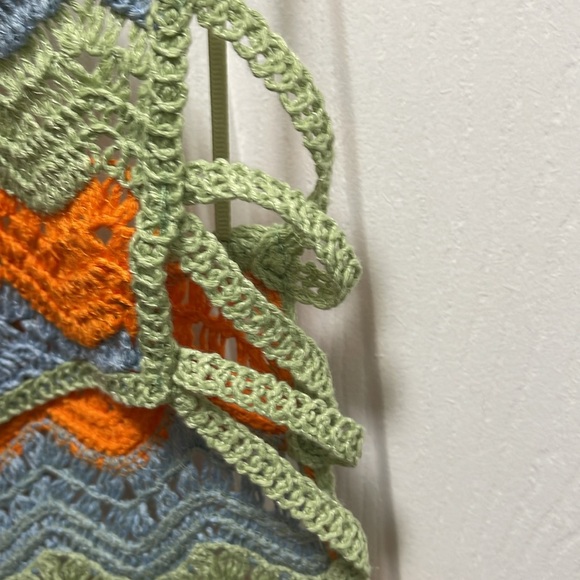 Zara Cut Out Crocheted Dress Limited Edition - Picture 5 of 11